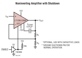 250mA/60MHz Current Feedback Amplifier