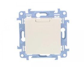 Simon 10 Gniazdo pojedyncze z uszczelką z przesłonami kremowe 16A 250V IP44 CGZ1BZ.01/41