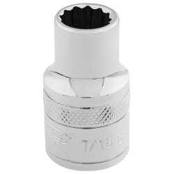 Draper Expert 49018 3/8&quot; Sq. Dr. Hi-Torq&#xAE; 12 Point Socket (7/16&quot;)