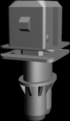 Plug, unequipped, 2 pole, straight, 1 row, black, 106462-1