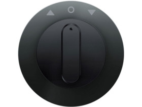 BERKER R.1/R.3 Płytka czołowa z pokrętłem do wyłącznika żaluzjowego obrotowego czarny 1080204500 HAGER