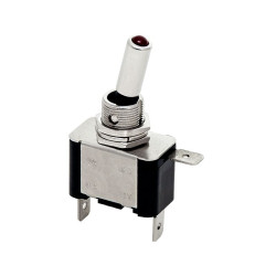 Przełącznik hebelkowy podśw. 12V 20A 2-poz 1-tor 1xNO ASW-07D