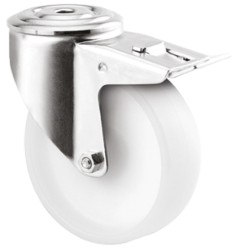 Koło samonastawne średnica kabla 125mm Trzpień Tente 150kg wysokość całkowita 155mm