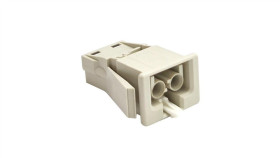 Złączka Wtykowa Elektryczna Panelowa Bcs-2/Em-G (Męska 2-Polowa Szara)