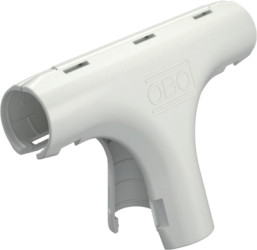 Fitting T-piece, (L x H) 94 x 18 mm, head Ø 16 mm, PP, white, for M16, 2153951