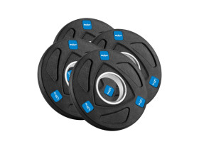 Zestaw obciążeń żeliwnych gumowanych 4x1.25kg,...