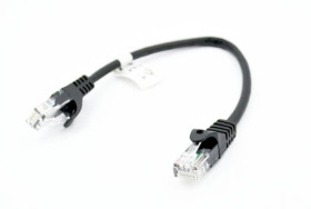 Patchcord RJ45 UTP 5e, długość 0,5m - czarny