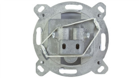 Karo Gniazdo Antenowe Rtv Przelotowe 14Db Srebrny Perłowy Gpa-14Sp/M/43