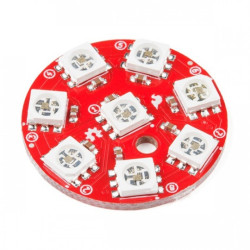 Lumenati 8x LED RGB APA102C - cyfrowe, adresowane - SparkFun COM-14357
