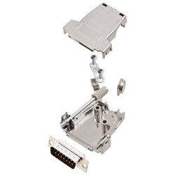 Encitech 6355-0084-22 DSSK15-M D-Sub Pin Strip 15 Pins Solder Bucket