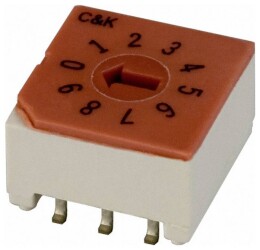 C & K Switches CRD10RM0SBR Rotay Switch CRD Series Przełącznik kodujący 1 szt. taśma na dużej rolce