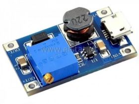 Przetwornica DC STEP-UP 2-24V wyj 4-26V micro USB