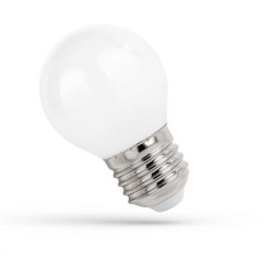 LED E27 kulka 1W COG 230V 90lm WW matowa 14585