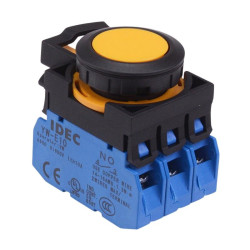 CW1B-M1E30Y Yellow Momentary Push Button Switch 3NO IP65 IDEC