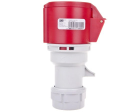 Gniazdo przenośne 32A 3P 400V czerwone IP44 SHARK 223-9