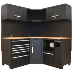 Sealey APMSCOMBO6W Modular Storage System Combo - Oak Worktop