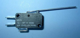 VS-15N03-1C 6,3mm MIKROPRZEŁ.15A/250VAC
