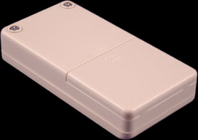 ABS handheld enclosure, (L x W x H) 130 x 68 x 25 mm, light gray (RAL 7035), IP54, RH3015