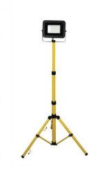 Naświetlacz 20W LED 1800lm, 4000K, IP65 1,5m przewód gumowy, na statywie / 47008