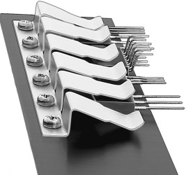 Sprężyna ustalająca do radiatorów, do uzytku z: TO-218, TO-220, TO-247, TO-264 Zacisk mocujący