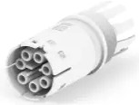 Socket housing, 5 pole, crimp connection, straight, 293656-3