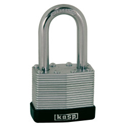 Kasp K13040L40D Laminated Steel Padlock - 40x40mm - Long Shackle