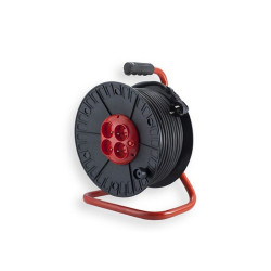 Przedłużacz zwijany 4XZ/U 25m G przewód guma 3x1,5mmELGOTECH