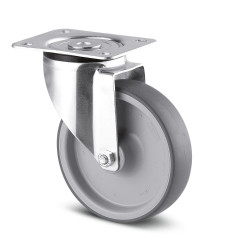 Koło samonastawne średnica kabla 100mm Tente 80kg wysokość całkowita 128mm