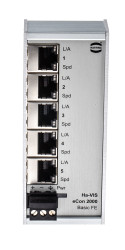 Switch Ethernetu przemysłowego, porty RJ45: 5, Szyna DIN, 10/100Mbit/s