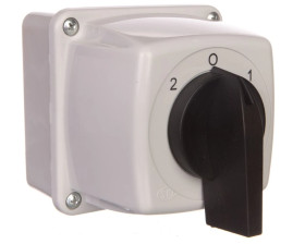 Łącznik krzywkowy 2-0-1 3P 25A w obudowie IP65 Łuk E25-73 sieć-agregat 952573