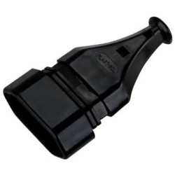 Gniazdo przenośne płaskie b/u Euro 250V czarne GN-11 CZARNY