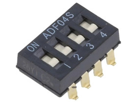 Przełącznik DIP-SWITCH Ilość sekcji: 4 ON-OFF -0,025A 24VDC 1-1825059-3