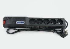 Listwa zasilająca ACAR 504WF 3,0m czarna