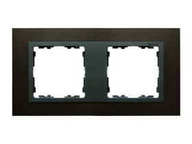 SIMON 82 Ramka 2 podwójna stal grafitowa / ramka pośrednia grafit 82827-38 KONTAKT SIMON