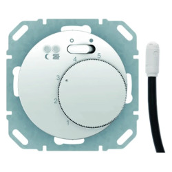 Regulator temperatury podłogi ze stykiem rozwiernym Berker R.1/R.3 biały połysk 20342089