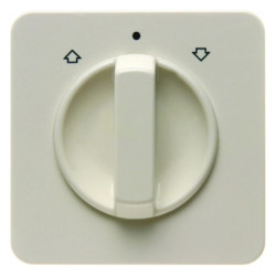 Element centralny z pokrętłem do łącznika żaluzjowego obrotowego kremowy podtynkowe IP44 1529