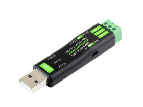 Waveshare USB to RS232/485 Serial Converter, Onboard Original FT232RNL Chip, Multiple devices applicable, Multi-OS compatible
