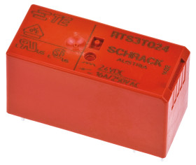 Przekaźnik monostabilny, SPNO, 24V dc, -40 → +85°C, montaż PCB, TE Connectivity