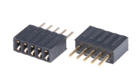 Gniazdo PCB 5 -pinowe raster: 1.27mm Listwa gniazdowa Proste Przewlekany