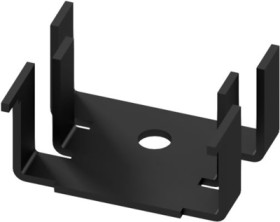 Finger shaped heatsink, (L x W x H) 18 x 25.4 x 13 mm, 21 K/W, black anodized, 10034962