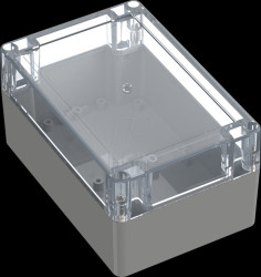 6U07151008437 Industrial housing, 150 x 100 x 75mm, IP65, light gray