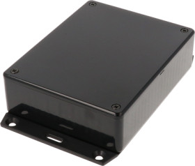 ABS enclosure, (L x W x H) 120 x 94 x 34 mm, black (RAL 9005), IP54, 1591GF2BK