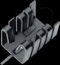 FK 237 SA 220 VL Heat sink 19.1mm 21 K/W black anodised