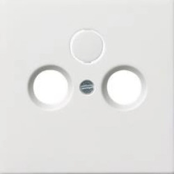 GIRA F100 Element centralny gniazda antenowego RTV lub RTV-SAT biały połysk