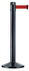Słupek taśmy Bariera chowana wysokość bariery 980mm Czarny