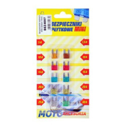 Bezpieczniki samoch. MINI zestaw 10szt. 1410