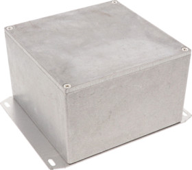Aluminum die cast enclosure, (L x W x H) 125 x 125 x 79 mm, natural, IP54, 1590KF