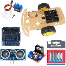 Robot jeżdżący Arduino - zestaw do samodzielnego montażu