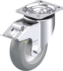 Blickle 936606 LK-ALTH 125K-1-FI-AS-CO Rolka obrotowa z blachy stalowej Średnica koła: 125 mm Maksymalne obciążenie: 350