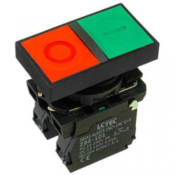 Przycisk podwójny IP54 czerwono zielony EBSA5-AL8325 1NO+1NC G+R LC-Tec 5902838490723